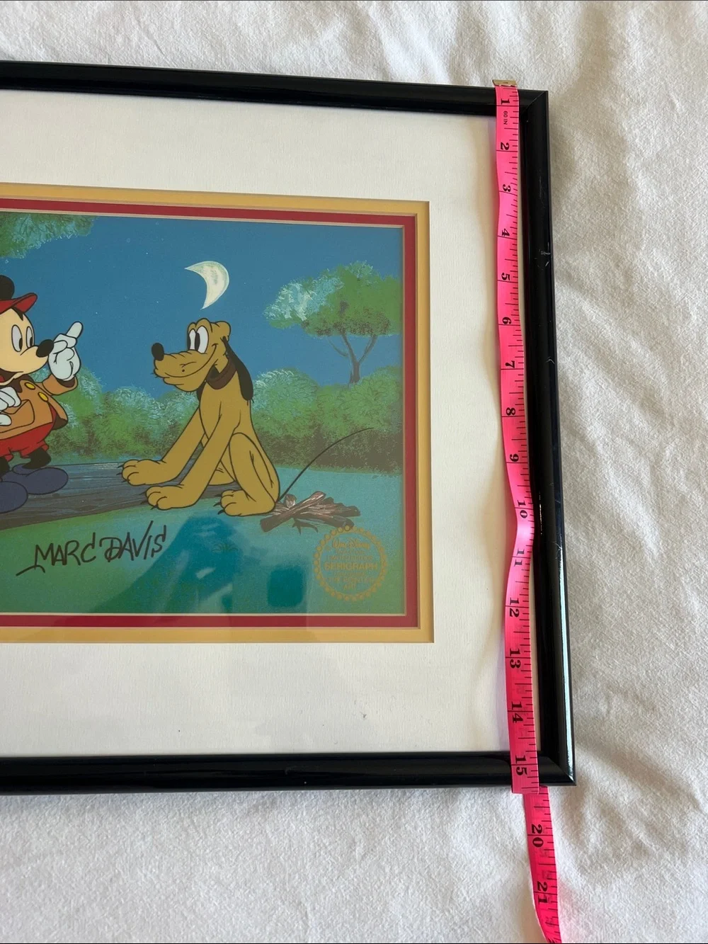 Disney limited edition Mickey & Pluto Framed Print - the pointer Marc Davis